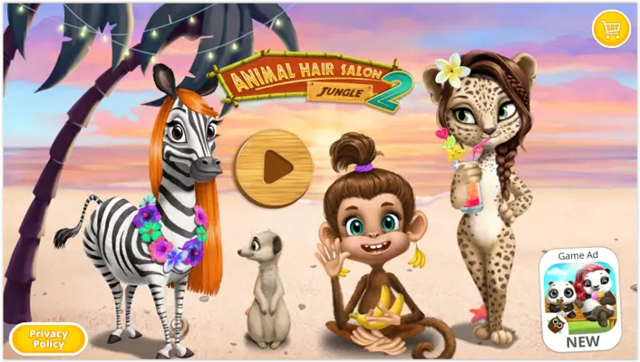 Jungle Animal Hair Salon 2 android App screenshot 0